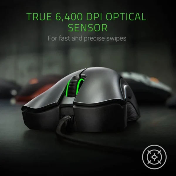 Razer Deathadder Essential Ratón Gaming 6400 DPI Negro - Imagen 3